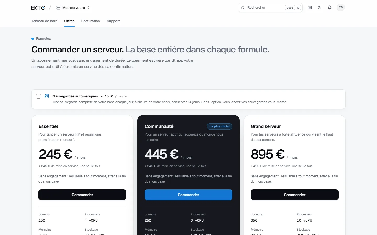 Les formules